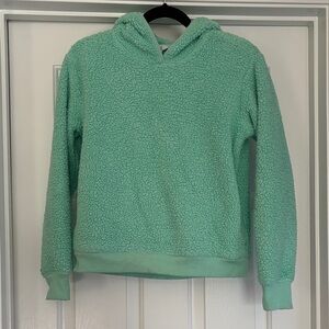 Athleta GirlMint Green Sherpa Hoodie